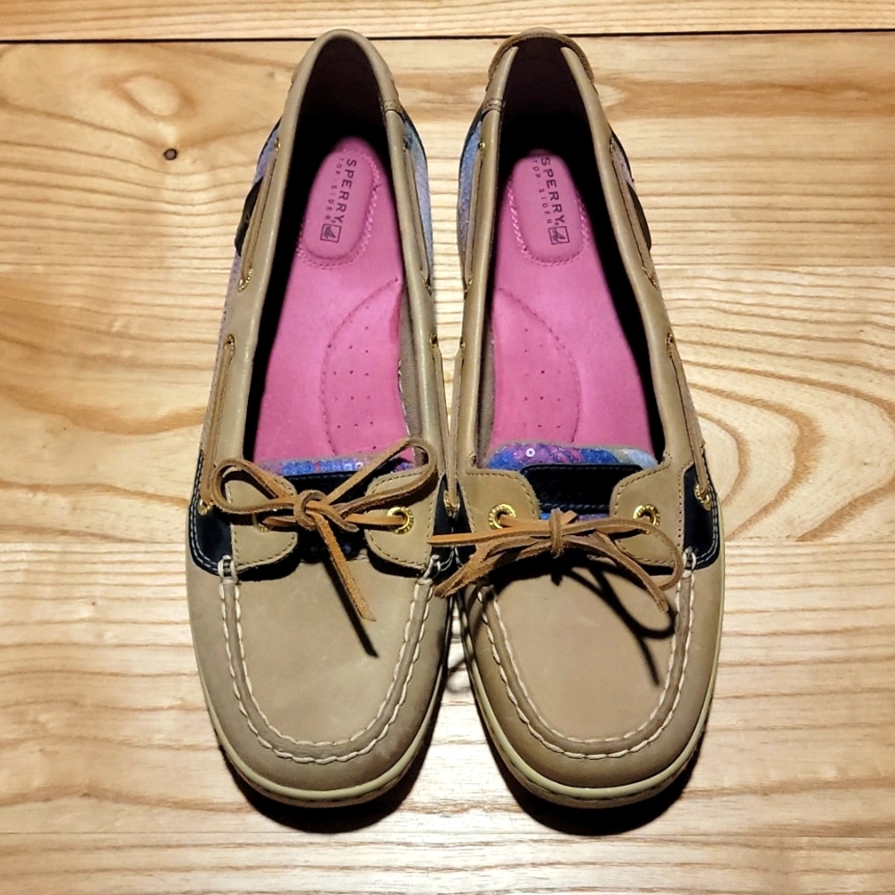 Sperry topside sequin slip ons